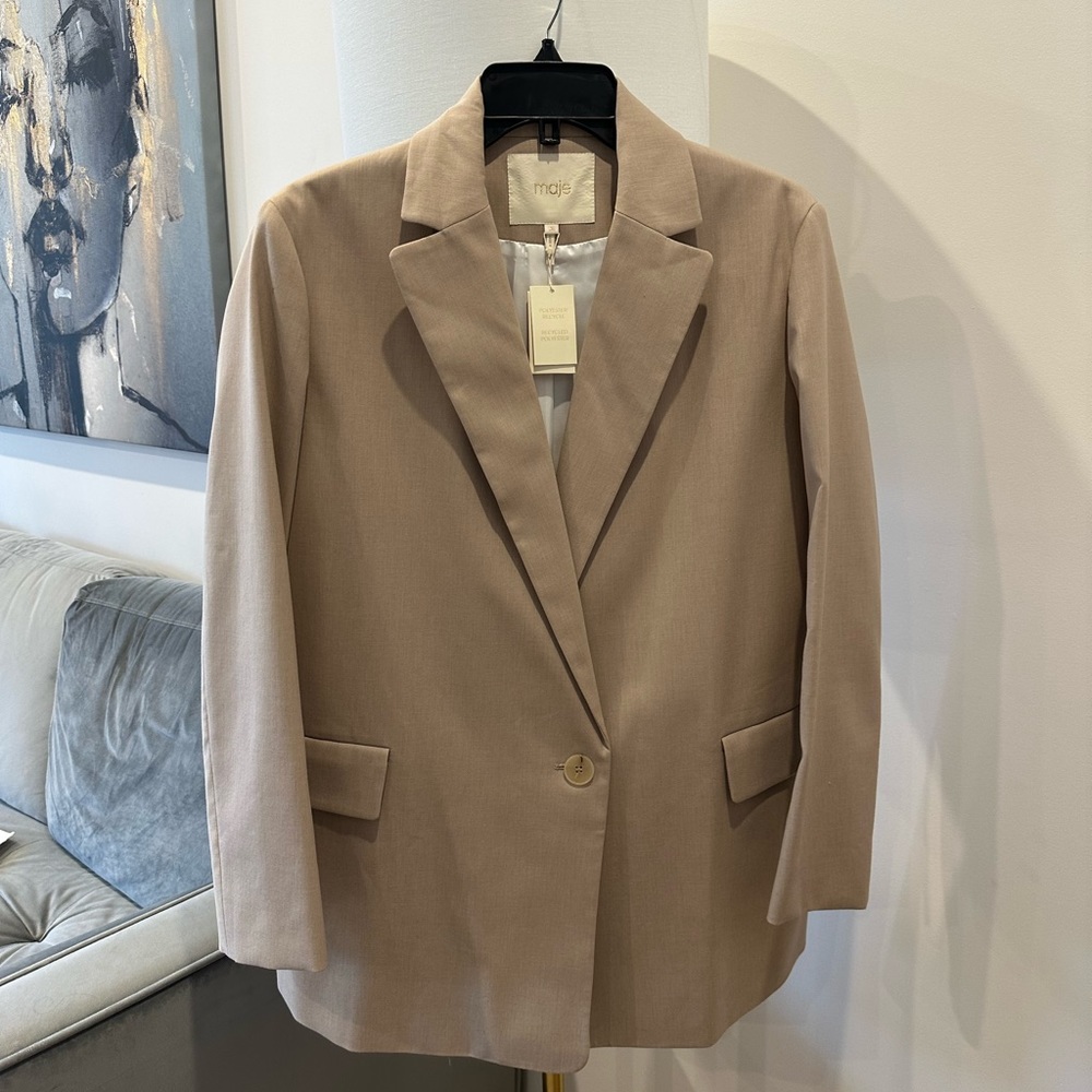 MAJE Straight-cut suit jacket